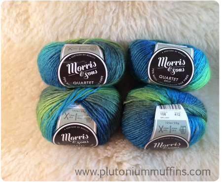 Some Morris & Sons yarn bought to make John a very specific scarf. Got in Melbourne.