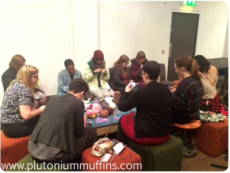 The knitting group - so popular!