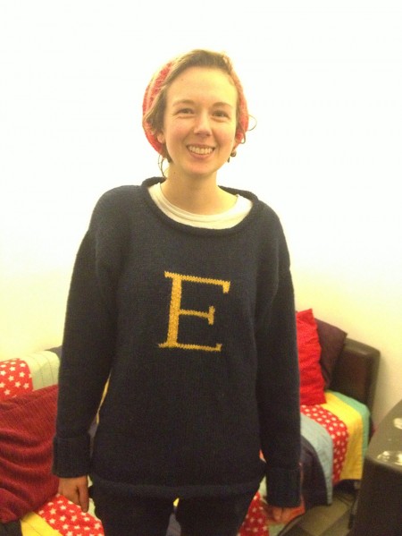 Craft Boss wearing her very own Weasley Sweater!