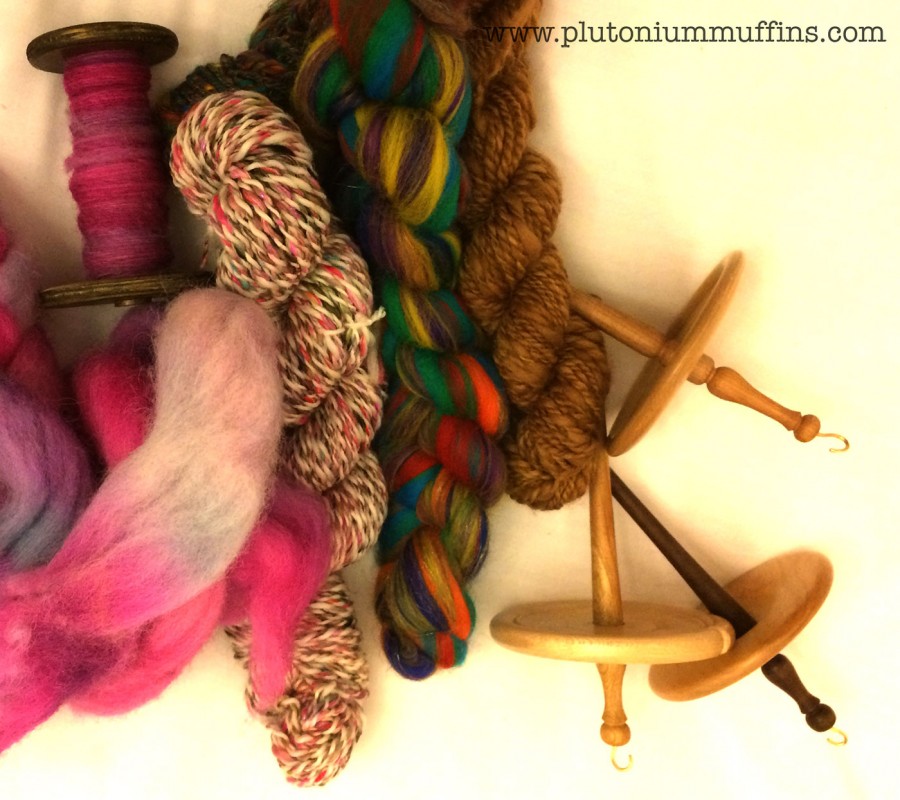 A pile of fibre to spin.