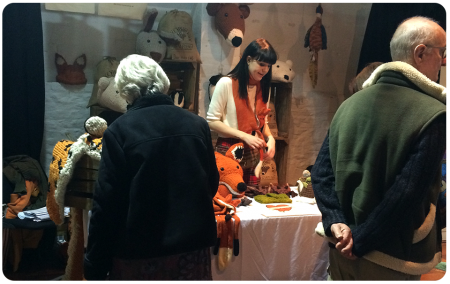 Louise Walker on the Sincerely Louise stand.