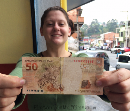 Brazilian Money has big cats on it!!