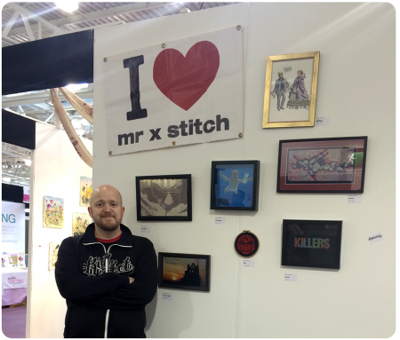 Mr X Stitch and some of his wonderful designs.