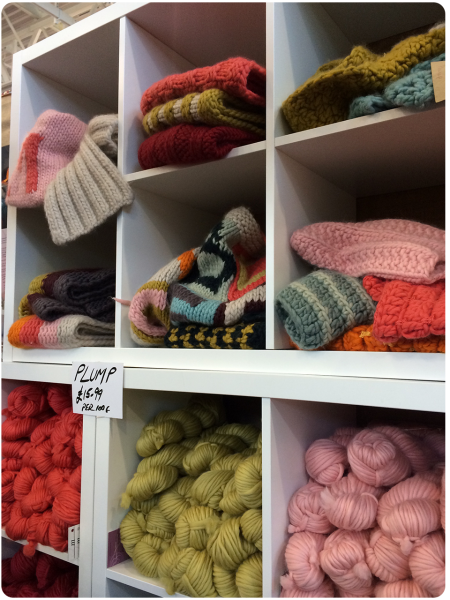 Mrs Moon's new range of yarn, Plump.