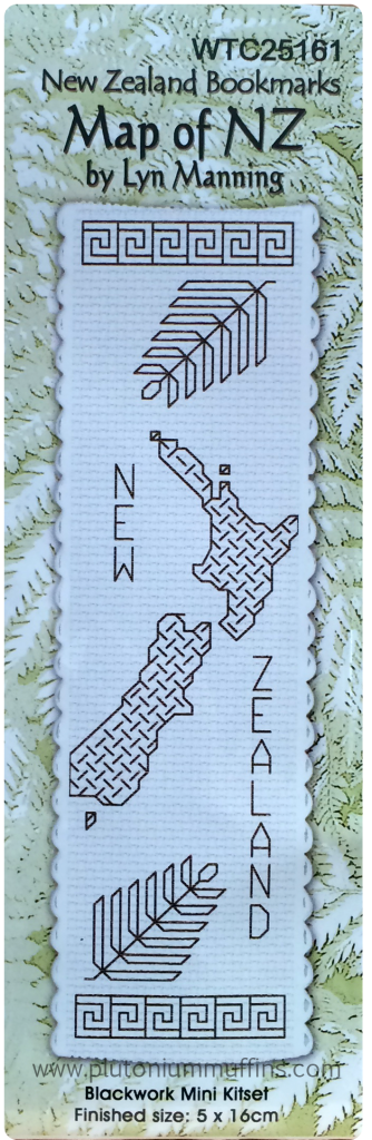 Blackwork bookmark from New Zealand.