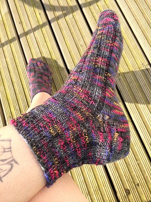 Two at a Time Socks completed and happy!