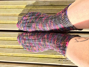My new 'shorter than any socks I've knitted before' socks.