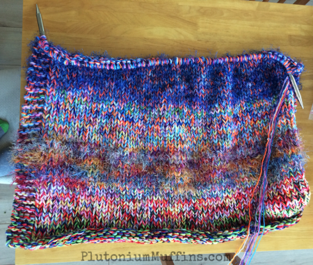 Gigantic Blankie and some new needles.