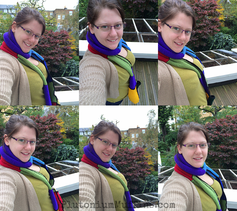 Disastrous selfies - and these are only the non-blurry ones!