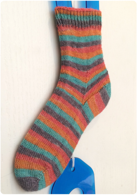 One compete sock.