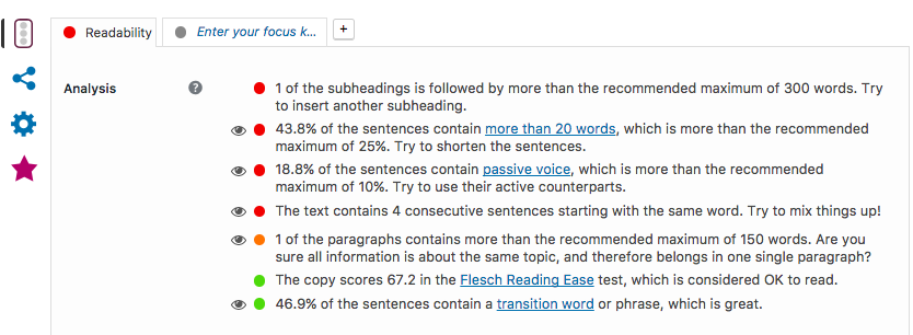 To this day, I don't know what the 'passive voice' is. WordPress has been telling me off about passive voice for years.