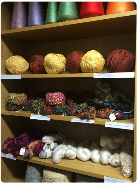 Beautiful silk yarns.