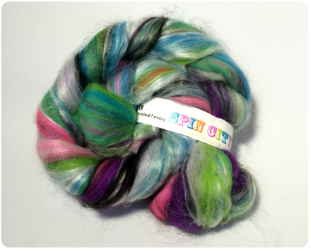 My favourite purchase of Unravel...Nebula Fibre from Spin City.