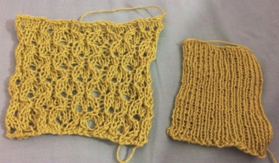 Swatching for a dress. Swatching for a dress.