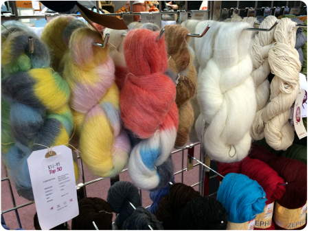 Some gorgeous yarns, what a halo these would produce.