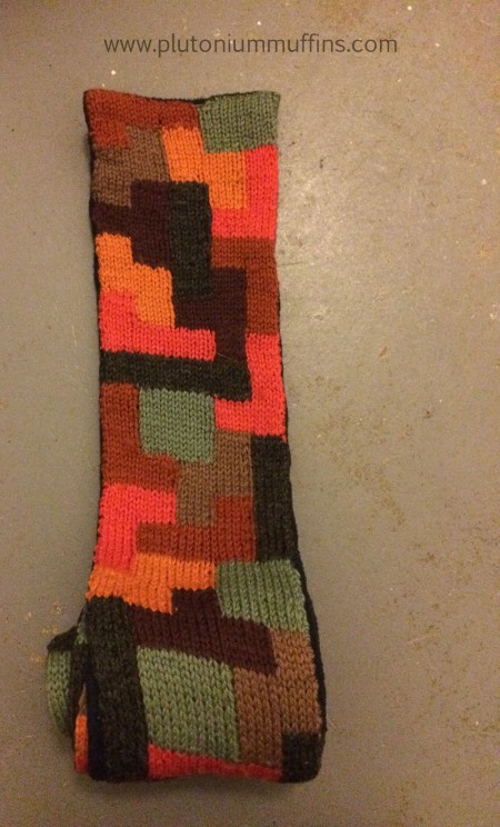 The top of John's tetris scarf.