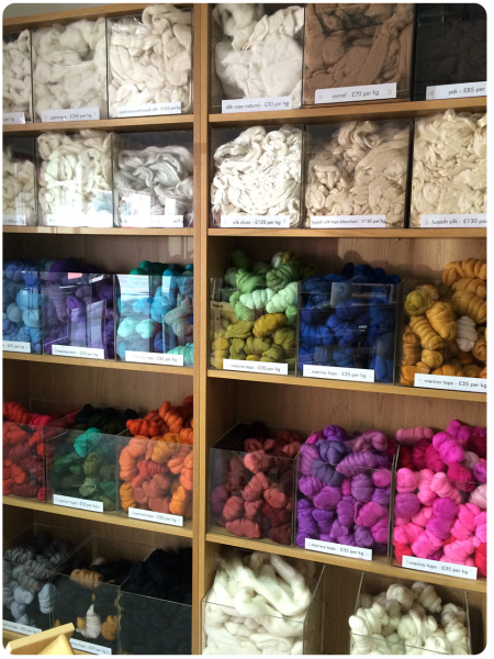 More of the welcoming colourful fibre.