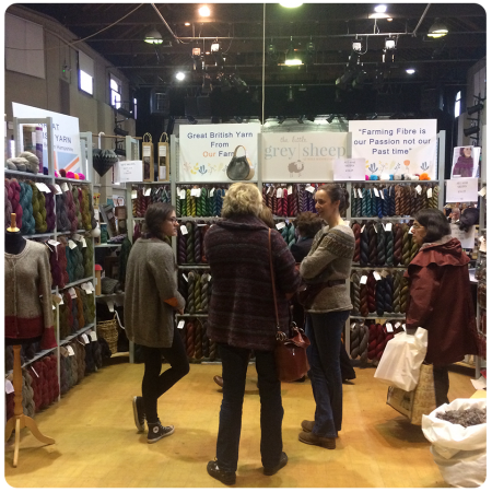 Walking into the Great Hall, a treasure trove of yarn.