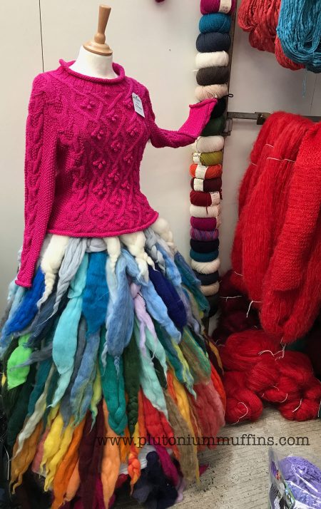 Woolyknit display - this was stunning, life size and wow I want it.