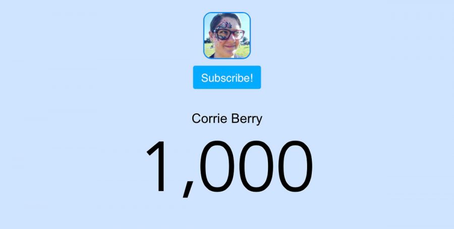 1,000 subscribers <3